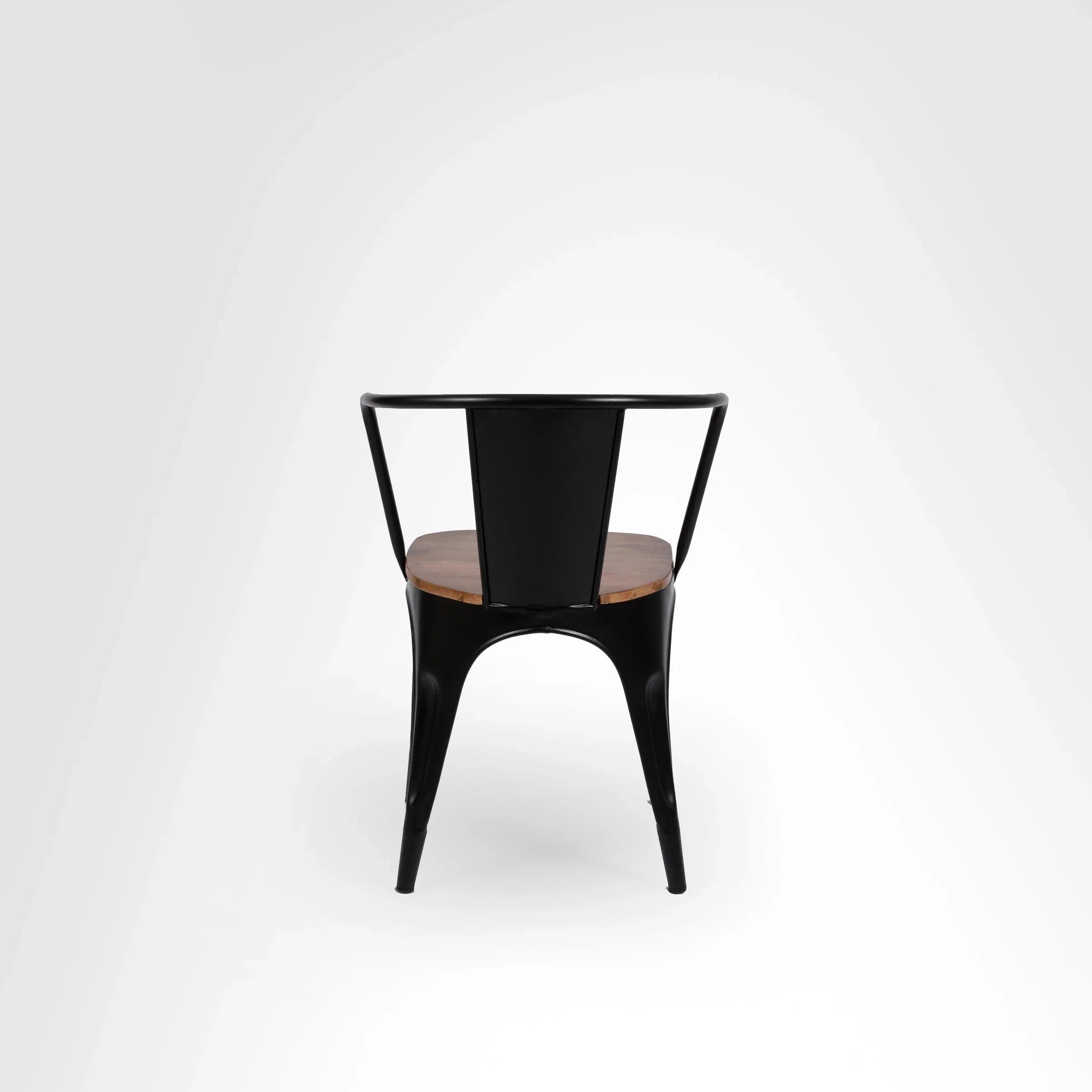 Tulip Metal Table with Tolix Chairs with Arms - Furniture