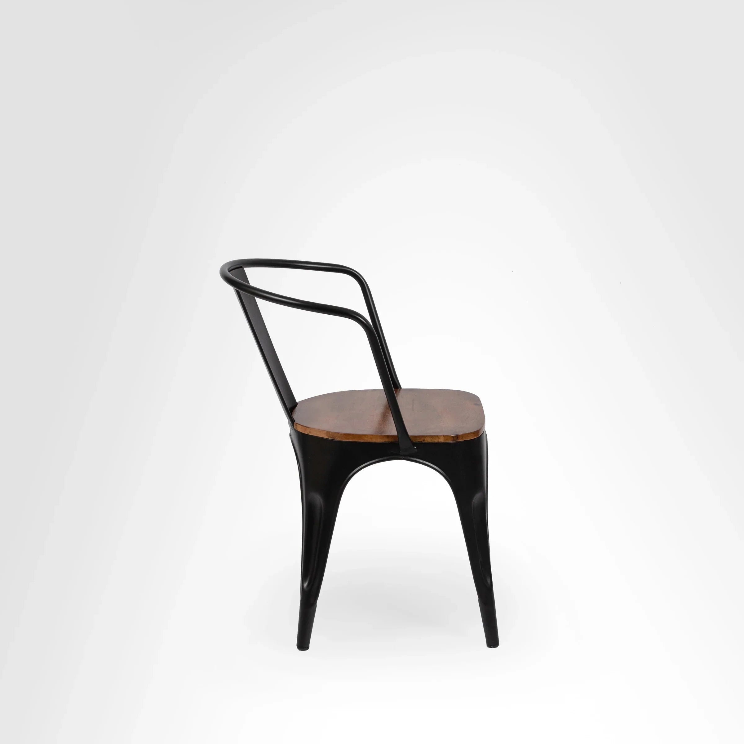 Tulip Metal Table with Tolix Chairs with Arms - Furniture