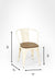 Tulip Metal Table with Tolix Chairs with Arms - Outdoor Furniture