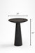 Tulip Table - Black / FRP / D: 18’’ H: 24’’