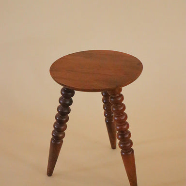 Tumble Side Table - Dia 15’’ x H 19’’ / Teak Wood - Side Table