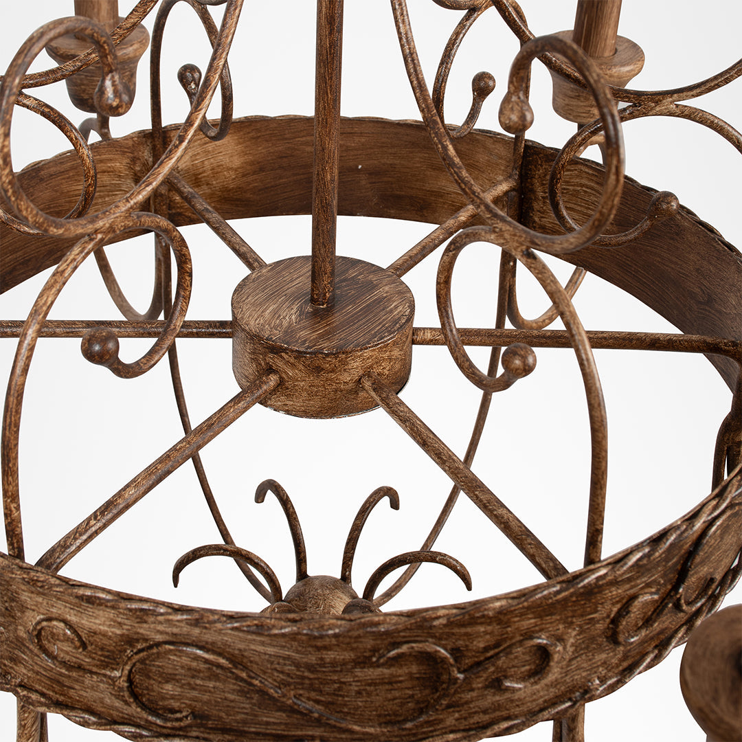 Tuscany Chandelier - Bronze / Iron / 32’’Wx 32’’H - Lighting
