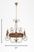 Tuscany Chandelier - Bronze / Iron / 32’’Wx 32’’H - Lighting