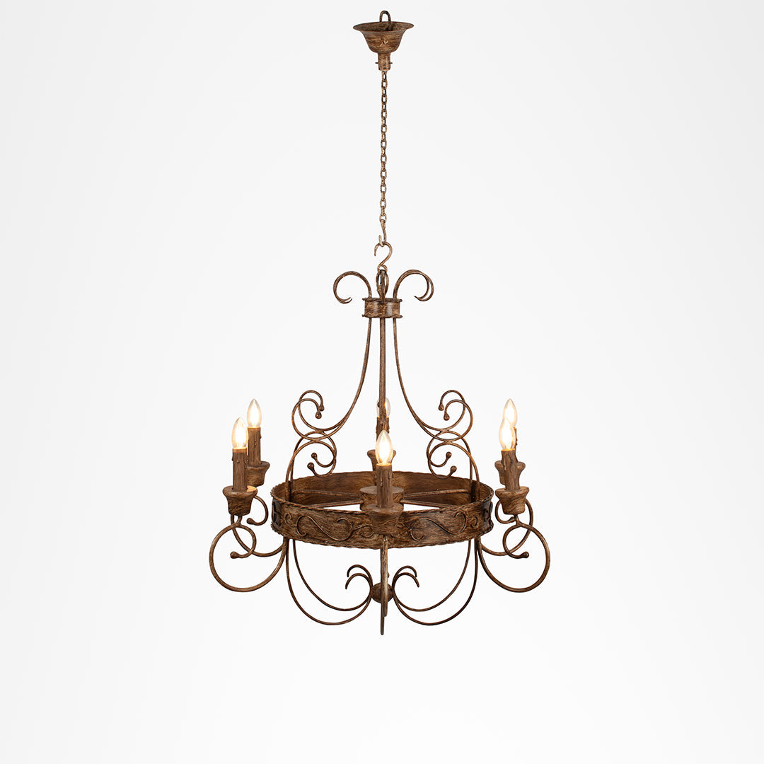 Tuscany Chandelier - Bronze / Iron / 32’’Wx 32’’H - Lighting