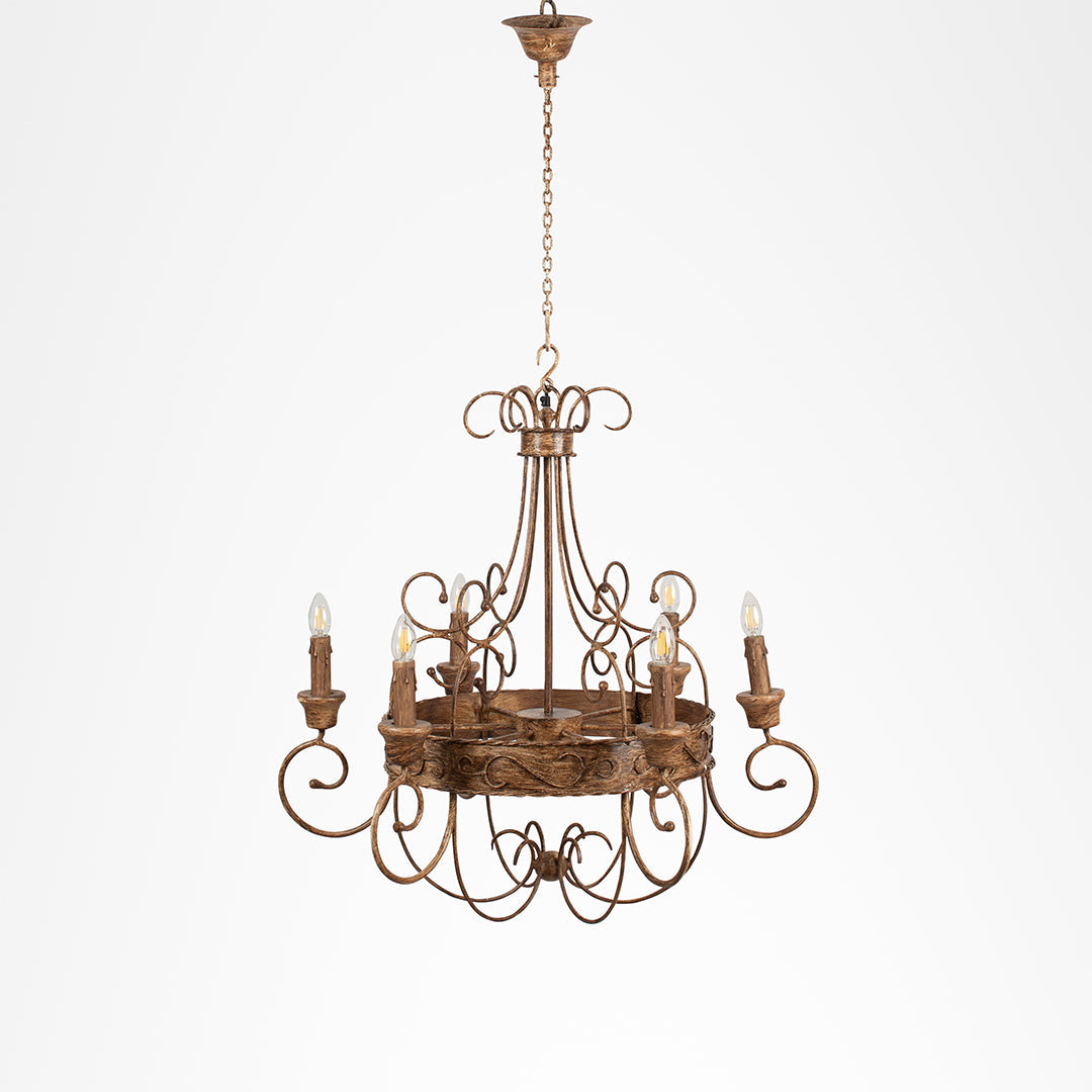 Tuscany Chandelier - Bronze / Iron / 32’’Wx 32’’H - Lighting