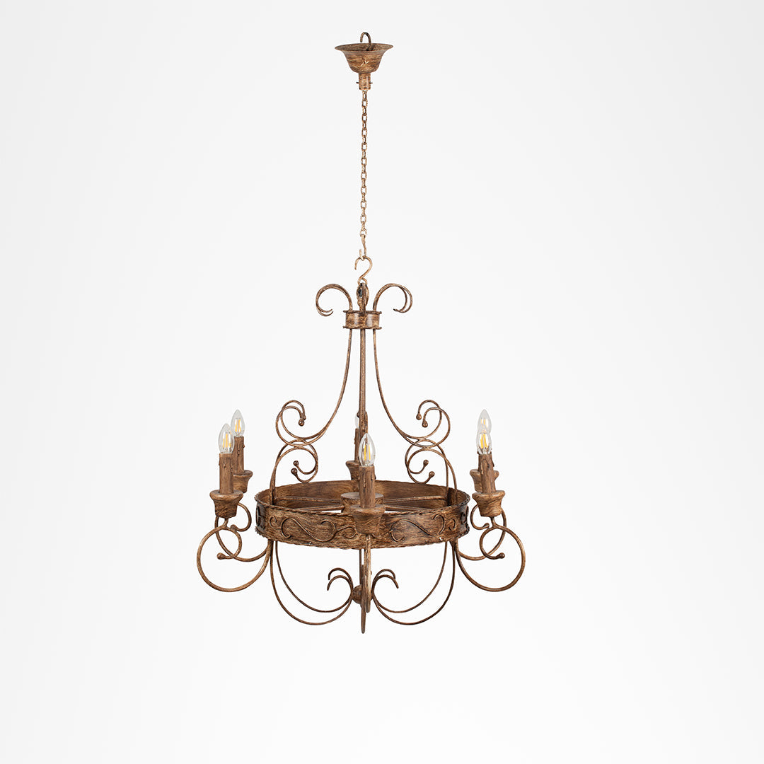 Tuscany Chandelier - Bronze / Iron / 32’’Wx 32’’H - Lighting