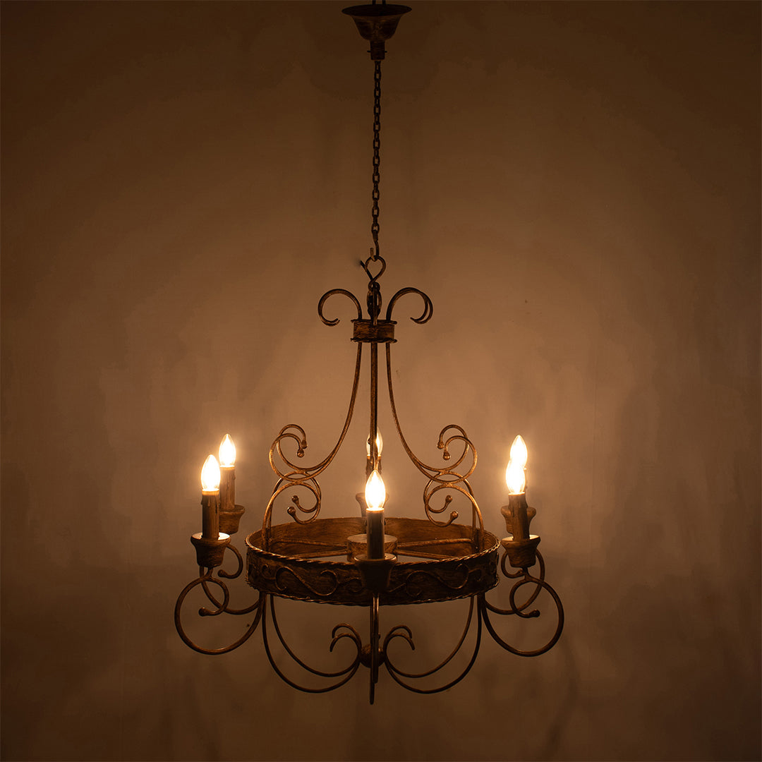 Tuscany Chandelier - Bronze / Iron / 32’’Wx 32’’H - Lighting