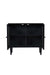 Twilight Storage Cabinet - Black / Frame: Plywood; Legs: Teak wood; Shutters: Teakwood and glass lined / L: 38’’ W:
