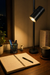 Twin Focus Study Light - Black / 6 inches, Width - 15 inches, Height: 55 inches / MS - Lighting