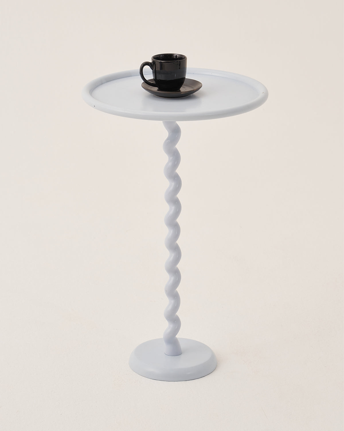Twirl - Ice Blue / Cast Aluminium / 41L X 41W X 64H In Cms - Indoor Furniture