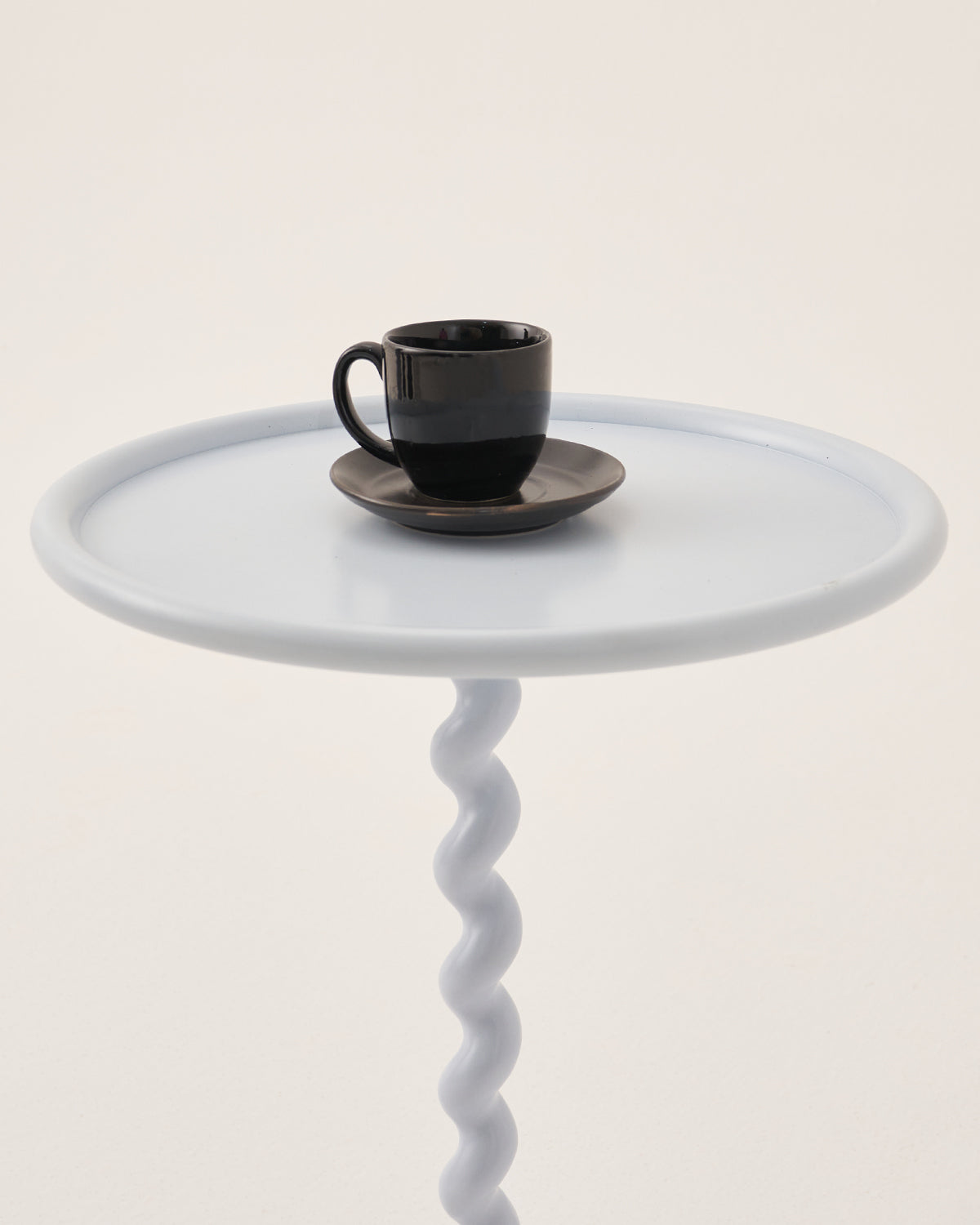 Twirl - Ice Blue / Cast Aluminium / 41L X 41W X 64H In Cms - Indoor Furniture
