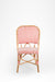 U Popsicle Cane Chair - W: 17’’ D: 18’’ H: 38’’ SH: 19’’ / Red and White / Cane Frame and PVC Weaving - Outdoor