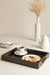 Ublong Tray - Brown / Stainless steel and wood - Decor