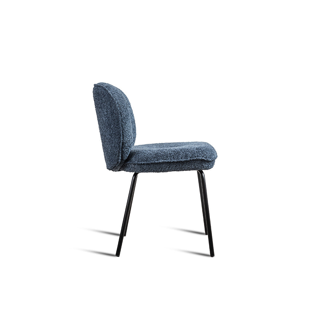 Umea Dining Chair - Mild Steel and Upholstery / CM: - L:- 52 x W:- 60 x H:- 82 - Indoor Furniture
