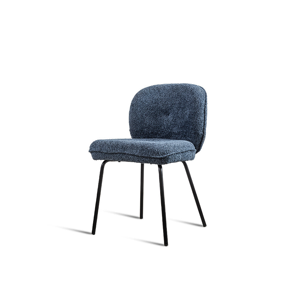 Umea Dining Chair - Mild Steel and Upholstery / CM: - L:- 52 x W:- 60 x H:- 82 - Indoor Furniture