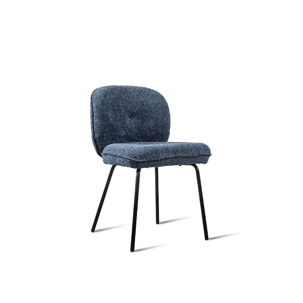 Umea Dining Chair - Mild Steel and Upholstery / CM: - L:- 52 x W:- 60 x H:- 82 - Indoor Furniture