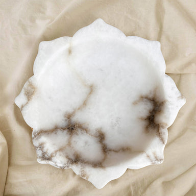 Urli - Small (Dia:250mm, H: 45mm) / Alabaster - Decor