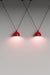 V Cluster Lampshade Pendant Light In Red