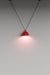 V Cluster Lampshade Pendant Light In Red