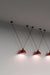 V Cluster Lampshade Pendant Light In Red