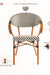 V Popsicle Aluminium Chair With Armrest - Outdoor Furniture