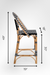 V Popsicle Cane Bar Chair