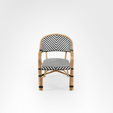 V Popsicle Cane Chair With Armrest