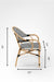 V Popsicle Cane Chair With Armrest