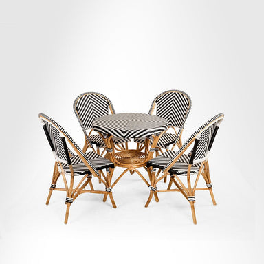 V Popsicle Cane Table And Chairs Set