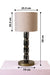 Valore Glass Table Lamp by homeblitz.in