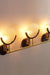 brass wall lamp fluted glass metal vanity light lounge room luxury lamp