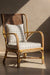 Varo Bamboo High Back Chair - Natural / Upholstery: Cotton polyester; Bamboo, cane / L: 25’’ W: 29’’ H: 44’’; Seat
