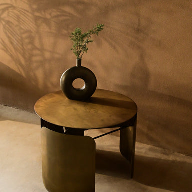 Verdé Coffee Table - L:24 x W:24 x H:18 In inches / Metal - Indoor Furniture