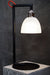 Vertigo Black Frosted Glass Bedside Lamp