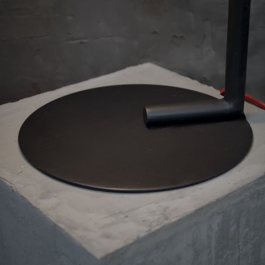 Vertigo Black Frosted Glass Bedside Lamp