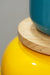 Vibrant Yellow Accent Lamp - Yellow / Mild Steel and Pine Wood - Lighting
