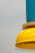 Vibrant Yellow Accent Lamp - Yellow / Mild Steel and Pine Wood - Lighting