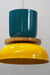 Vibrant Yellow Accent Lamp - Yellow / Mild Steel and Pine Wood - Lighting