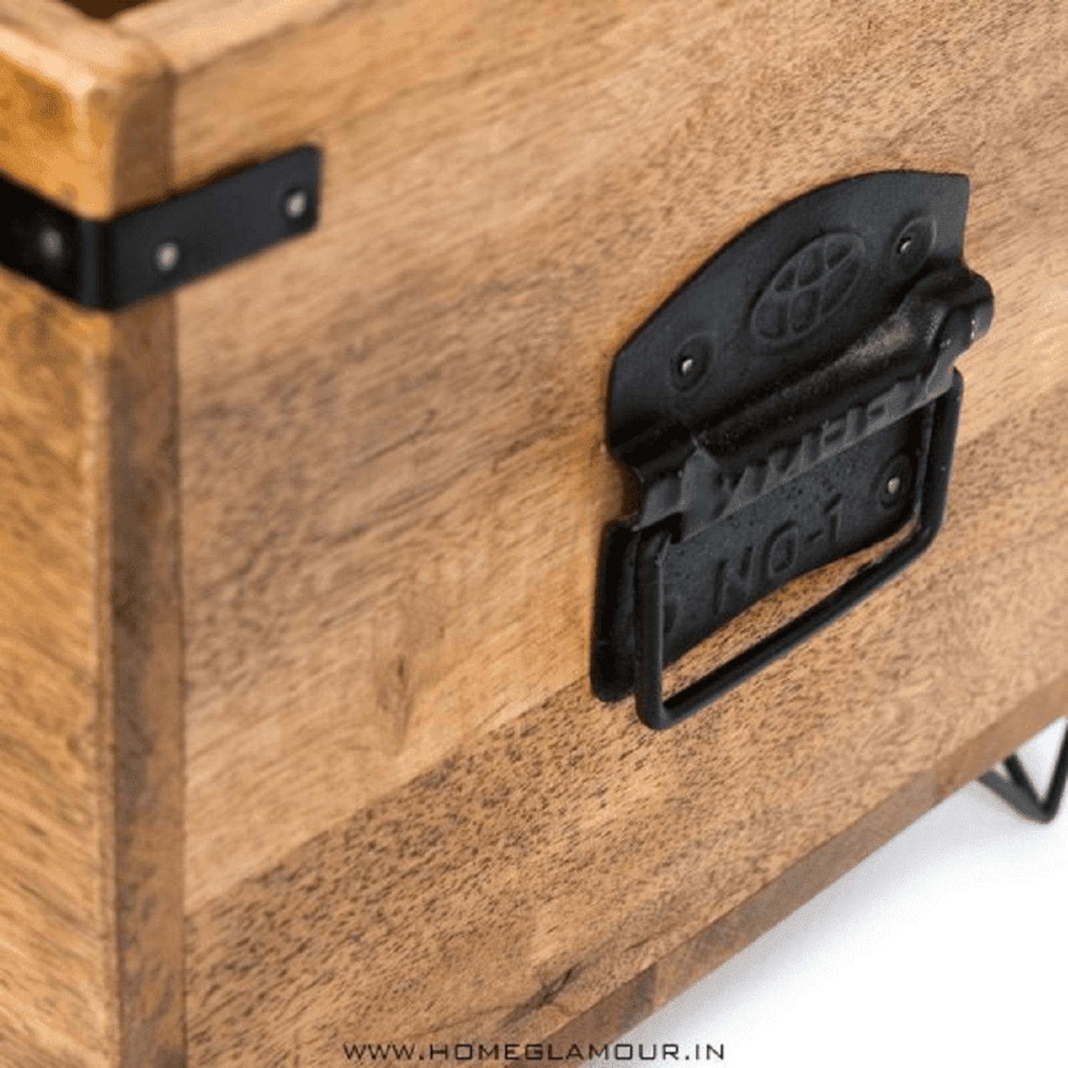 Victor Storage Boxes | Set Of 4 - Natural / Wood / L:55 x D:32 x H:35 in cm - Decor