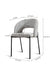 Vika Dining Chair - Mild Steel and Upholstery / CM: - L:- 50 x W:- 58 x H:- 82 - Indoor Furniture