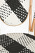 W Popsicle Cane Chair - W: 17’’ D: 18’’ TH: 38’’ SH: 19’’ / Black and White / Cane Frame and PVC Weaving - Outdoor
