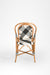 W Popsicle Cane Chair - W: 17’’ D: 18’’ TH: 38’’ SH: 19’’ / Black and White / Cane Frame and PVC Weaving - Outdoor