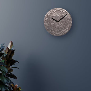 Wall O Clock - Chrome - White / Brass / Dia: 9.5’’ * Thickness: 1’’ in Inches - Decor