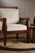 Wallace Cane Armchair - Teak / Teakwood, cane, fabric / L: 28’’ W: 28’’ H: 35’’; Seat Height: 18’’ - Furniture