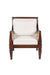 Wallace Cane Armchair - Teak / Teakwood, cane, fabric / L: 28’’ W: 28’’ H: 35’’; Seat Height: 18’’ - Furniture