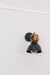 METAL WOOD BLACK WALL LIGHT