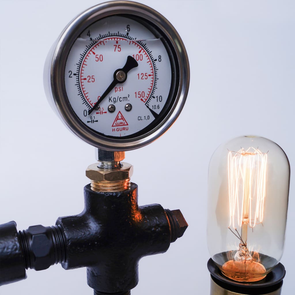 Warehouse Pressure Gauge Twisted Industrial Lamp