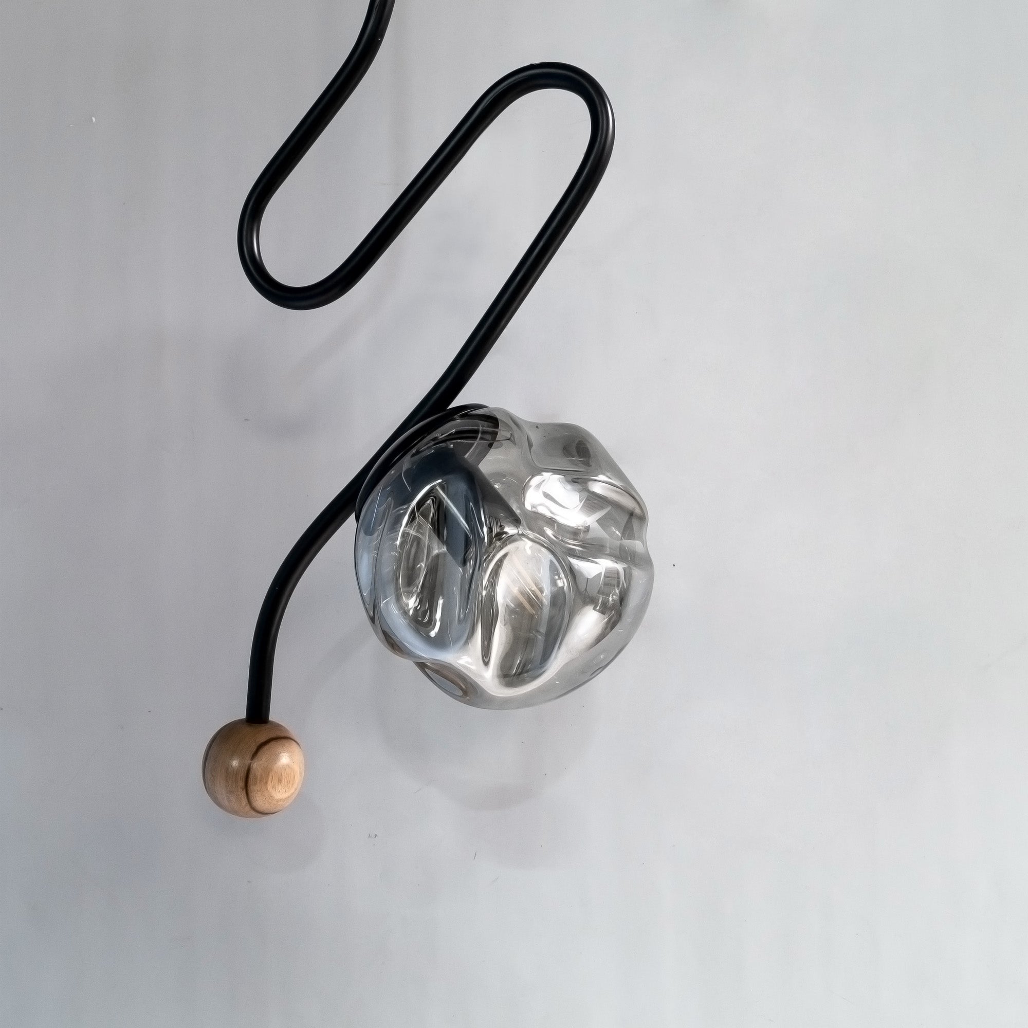 Wave Black Hanging Light