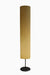 Wave Tube Floor Lamp - Dia: 6’’ H: 38’’ / Black and White / Mild Steel and Poplin - Lighting