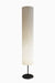 Wave Tube Floor Lamp - Dia: 6’’ H: 38’’ / Black and White / Mild Steel and Poplin - Lighting